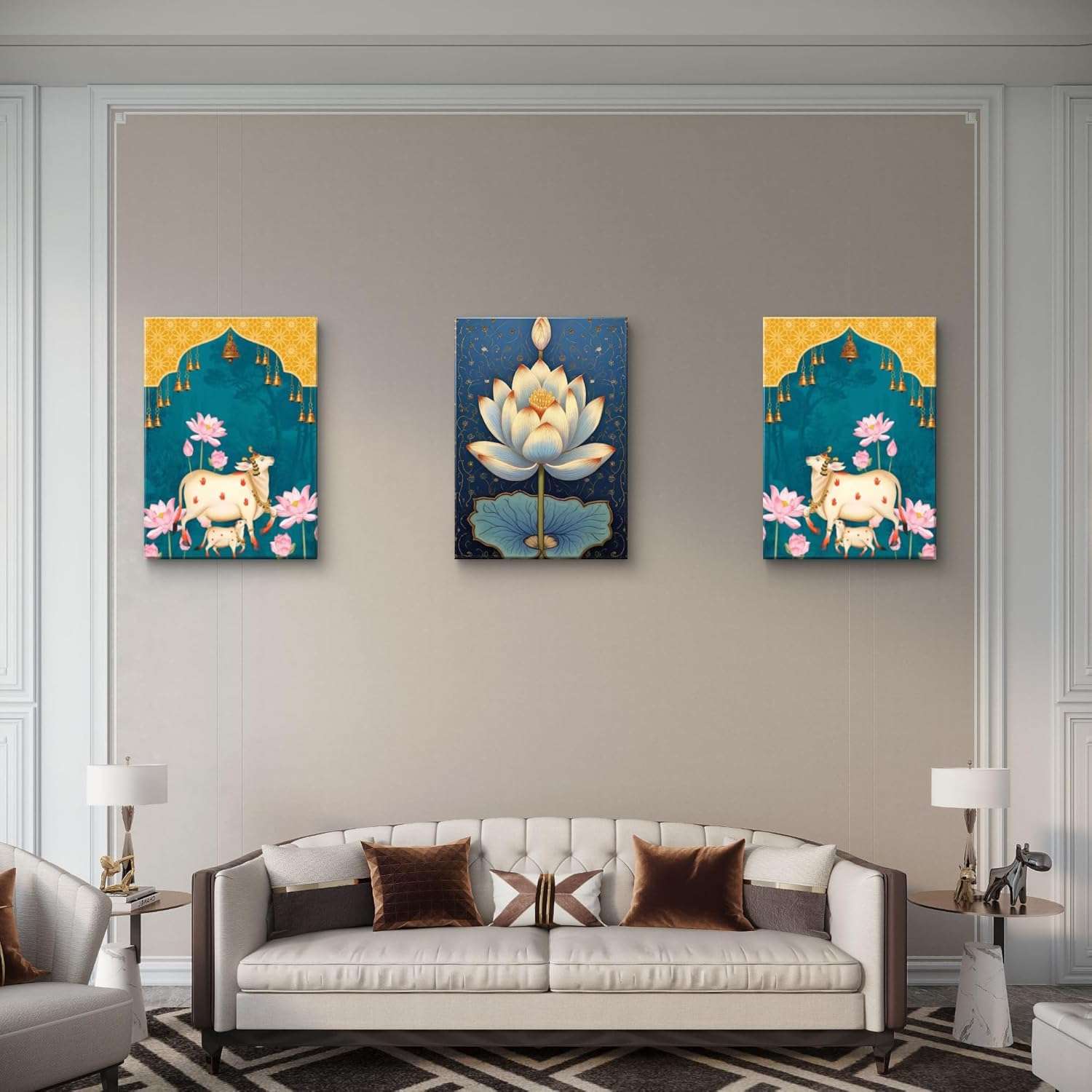 Pichwai Handmade Wall Painting - Image 4