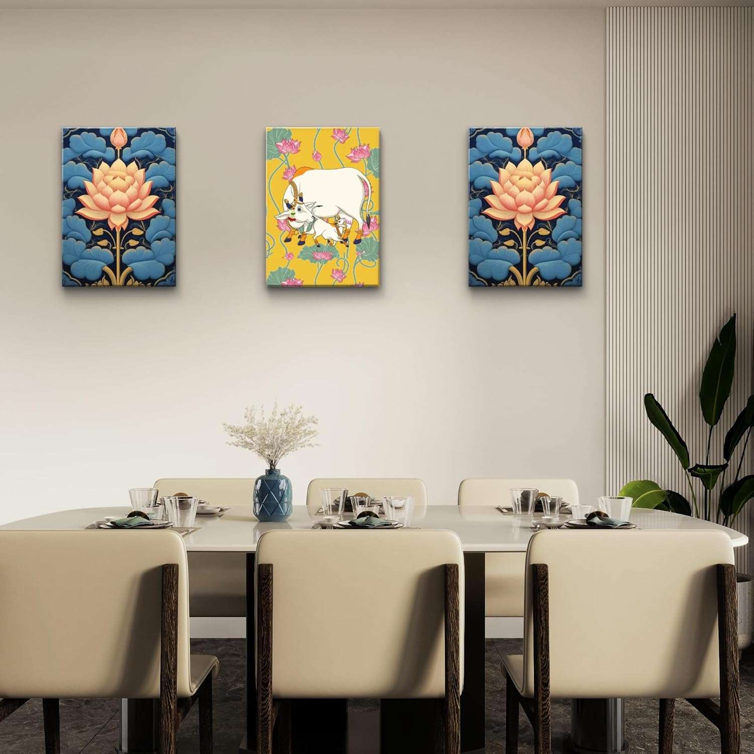 Pichwai Handmade Wall Painting - Image 3