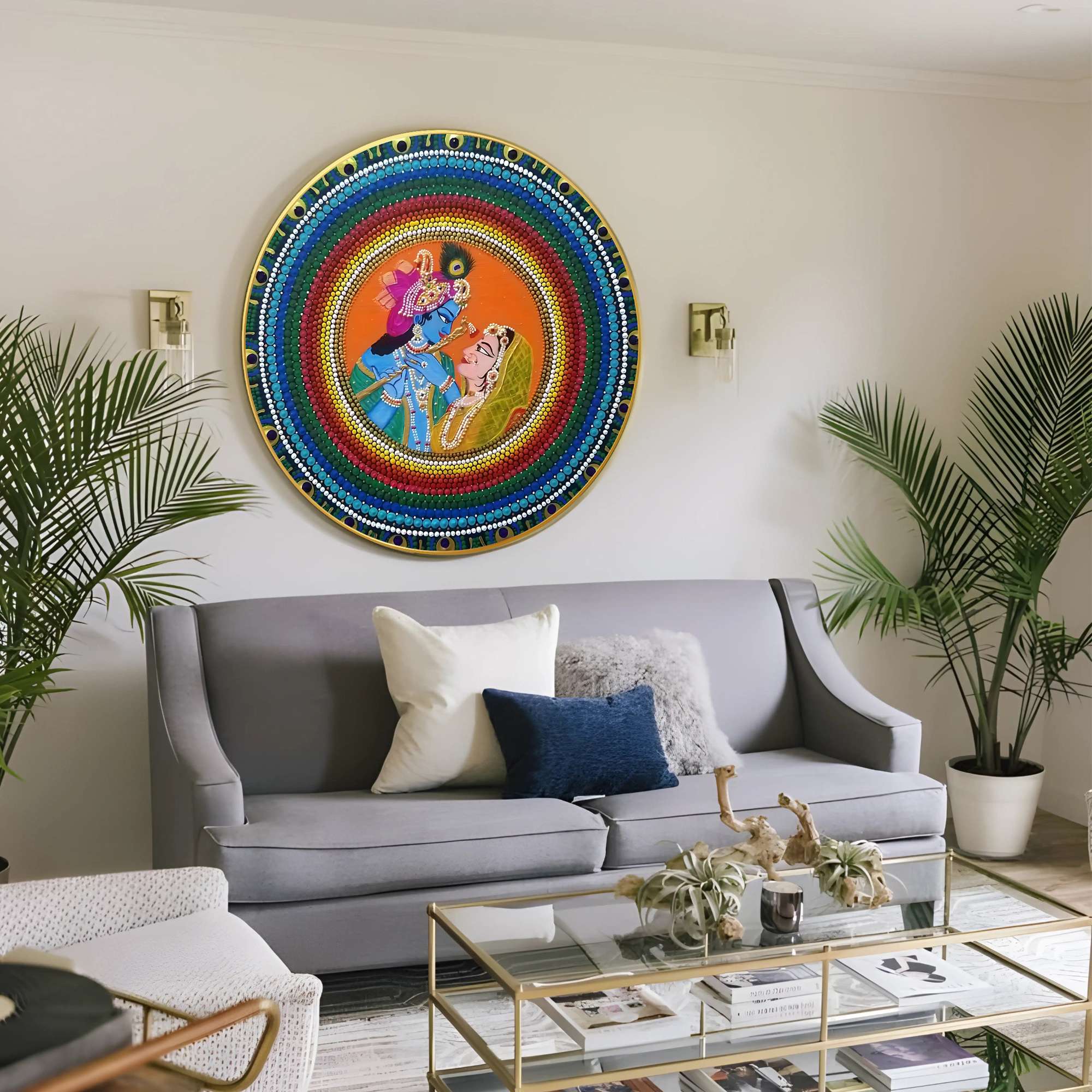 Round Wall Painting - Image 4